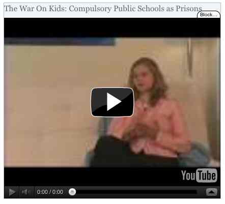 Image to go with video of: The War On Kids: Compulsory Public Schools as Prisons
