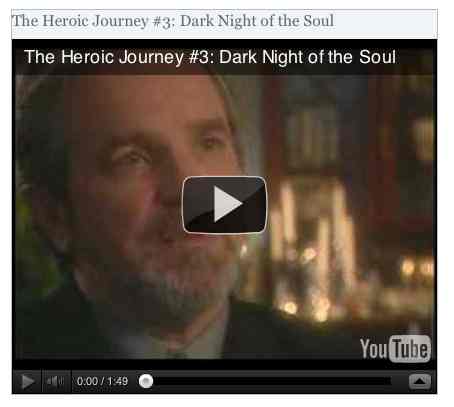 Image to go with video of: The Heroic Journey #353: Dark Night of the Soul
