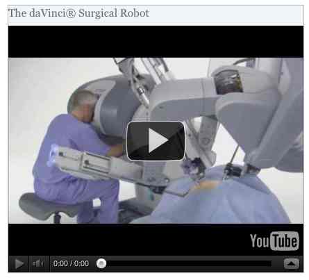 Image to go with video of: The daVinci Surgical Robot