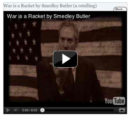 Image to go with video of: War is a Racket by Smedley Butler (a retelling)